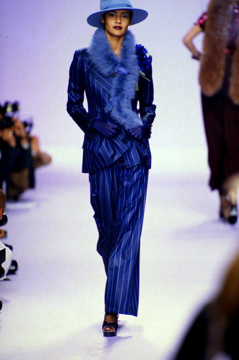 Nadege du Bospertus featured in  the Anna Sui fashion show for Spring/Summer 1995