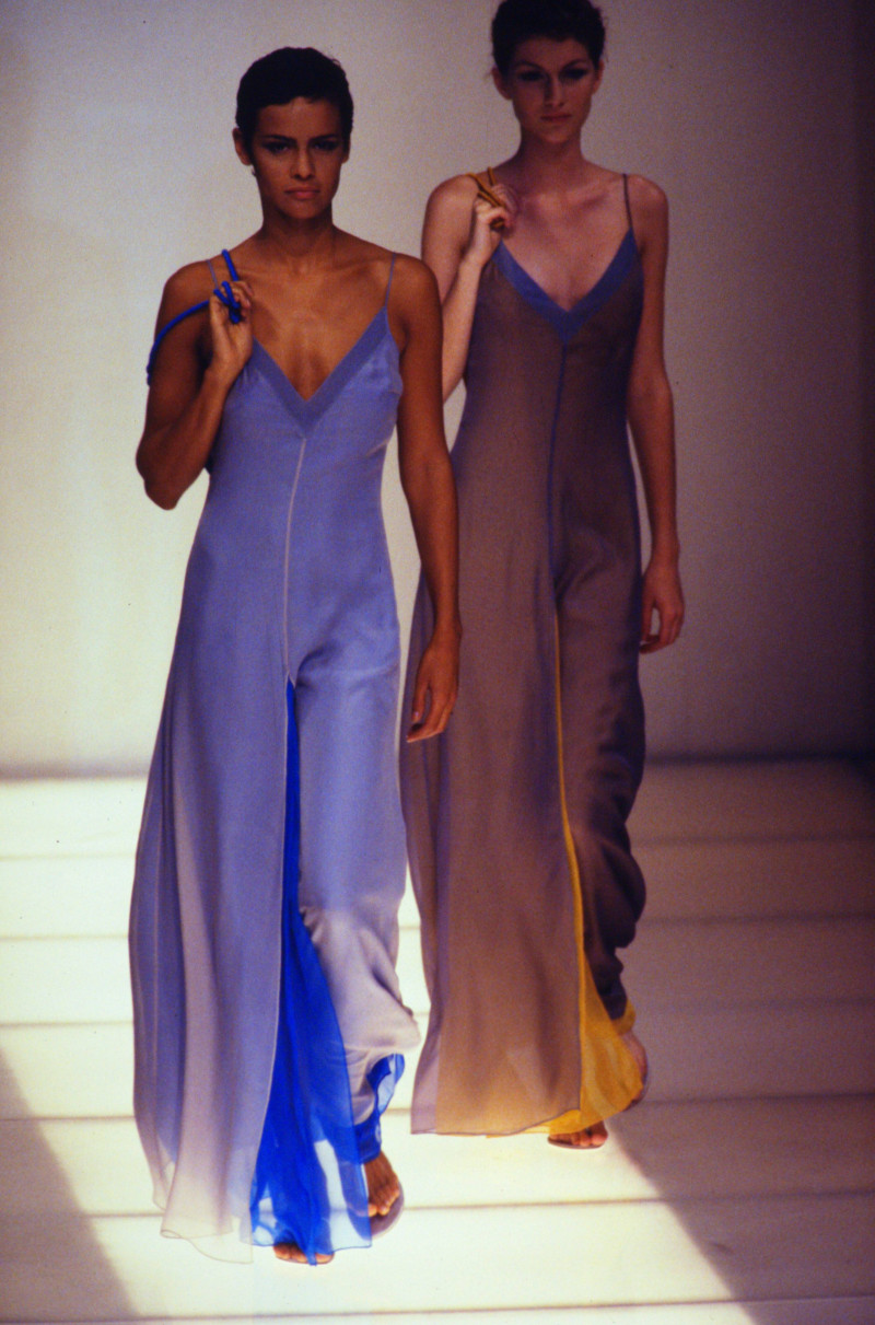 Gisele Bundchen featured in  the Giorgio Armani fashion show for Spring/Summer 1997