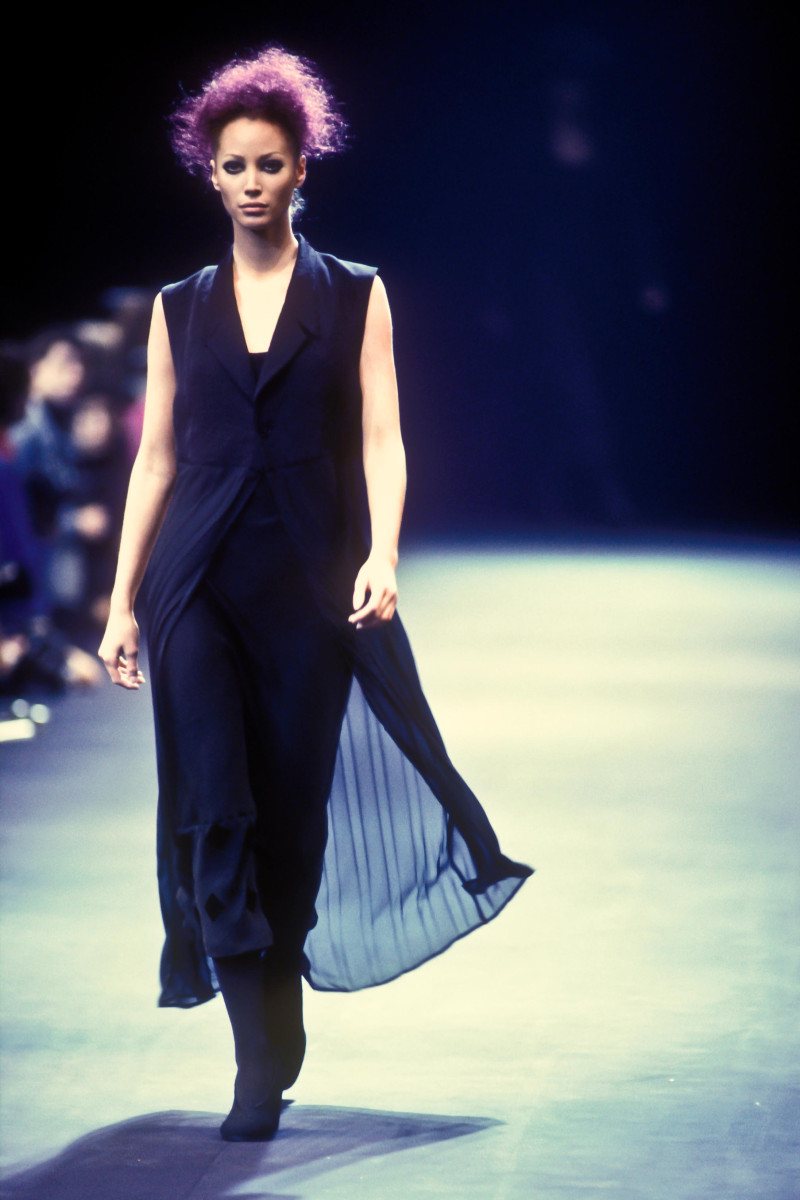 Christy Turlington featured in  the Comme Des Garcons fashion show for Autumn/Winter 1992