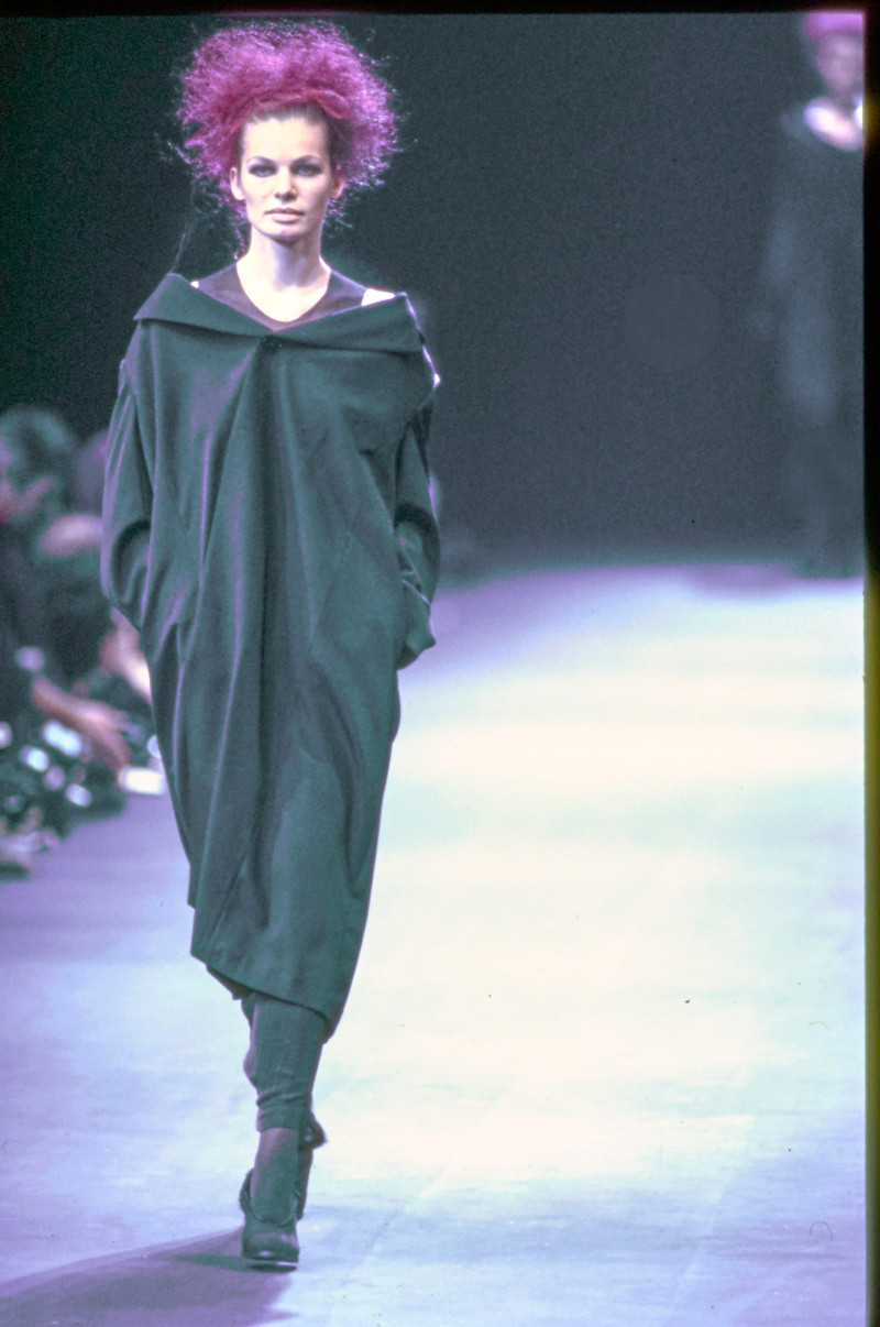 Cordula Reyer featured in  the Comme Des Garcons fashion show for Autumn/Winter 1992