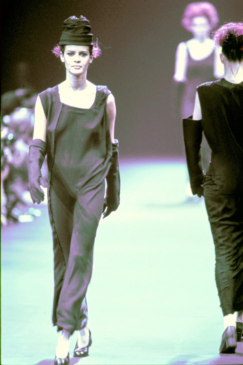 Nadege du Bospertus featured in  the Comme Des Garcons fashion show for Autumn/Winter 1992