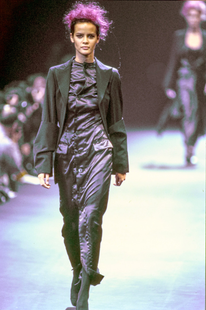 Nadege du Bospertus featured in  the Comme Des Garcons fashion show for Autumn/Winter 1992