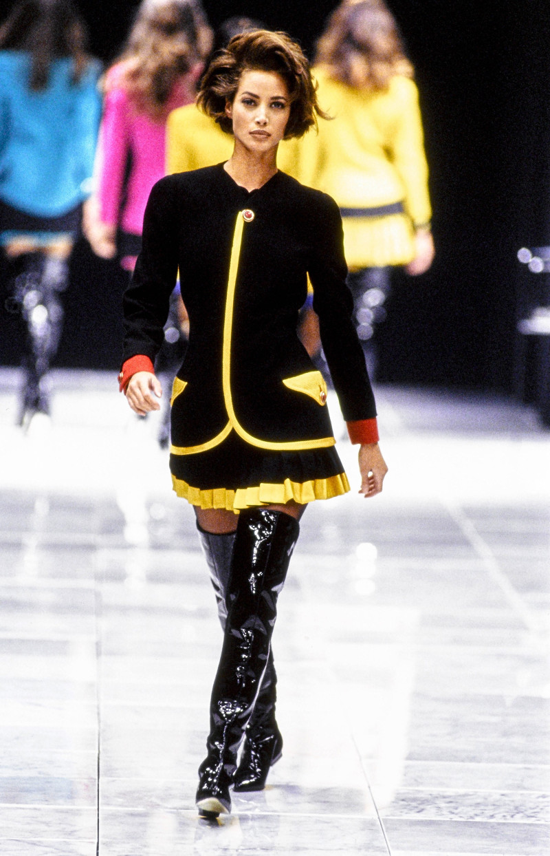 Christy Turlington featured in  the Versace fashion show for Autumn/Winter 1991