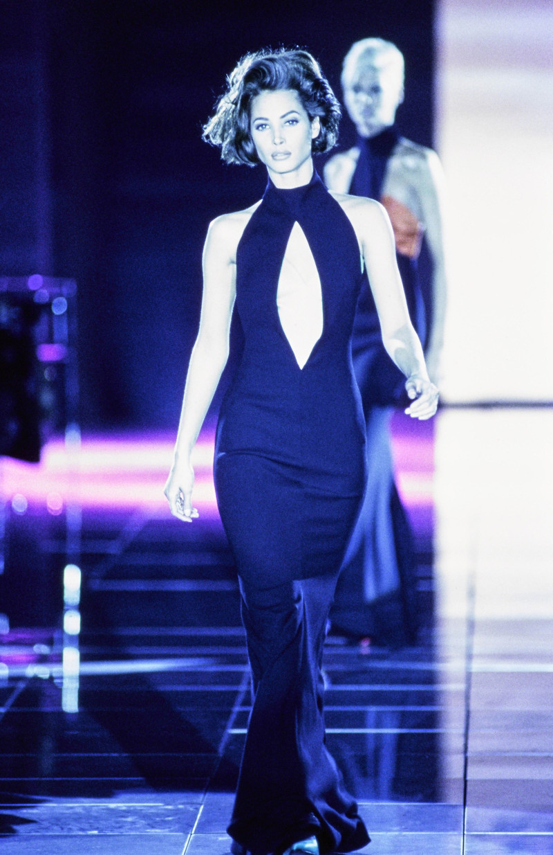 Christy Turlington featured in  the Versace fashion show for Autumn/Winter 1991