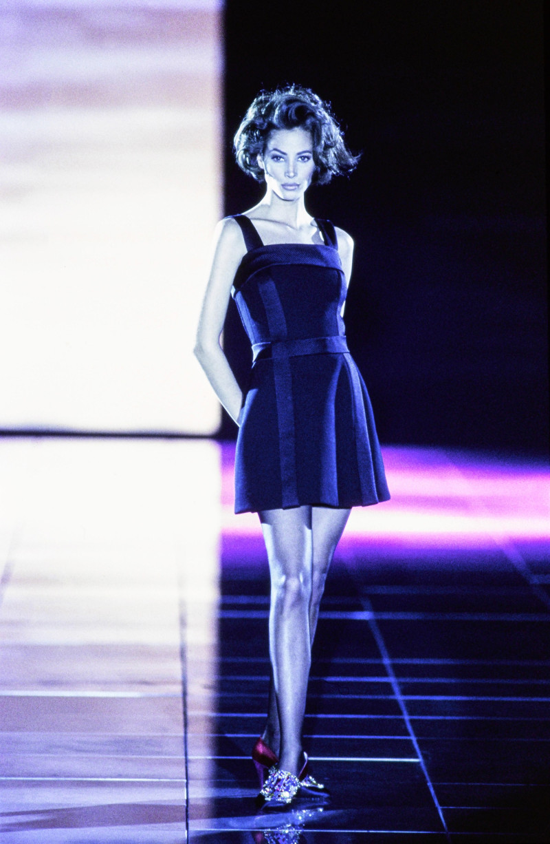 Christy Turlington featured in  the Versace fashion show for Autumn/Winter 1991