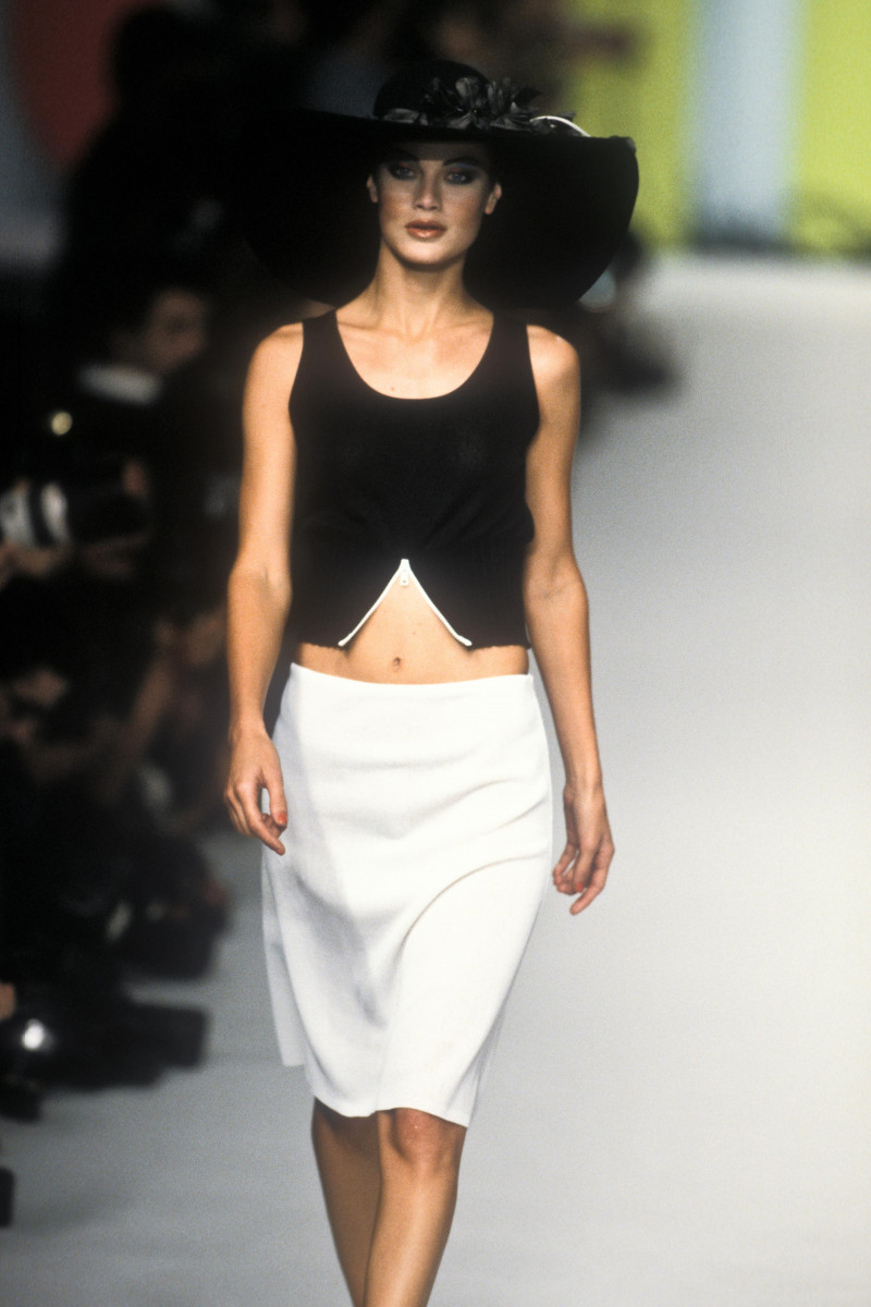 Carolyn Murphy featured in  the Chloe fashion show for Spring/Summer 1996