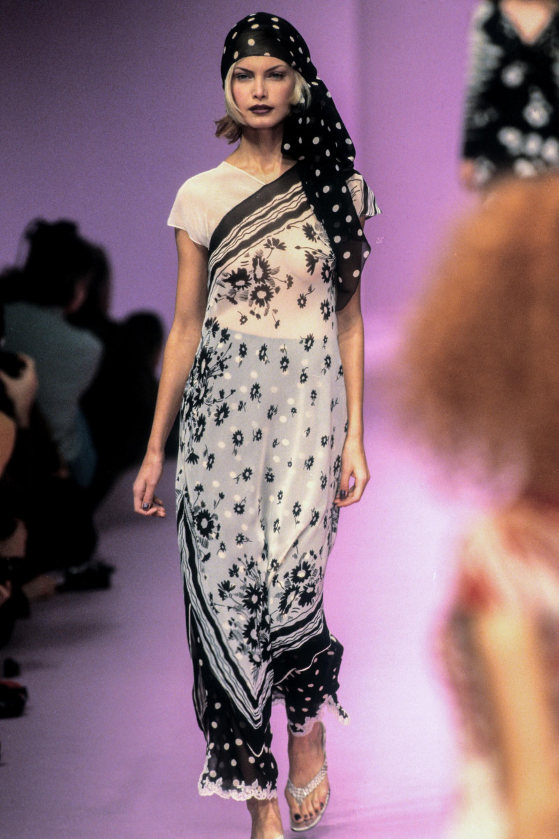 Gretha Cavazzoni featured in  the Lolita Lempicka fashion show for Spring/Summer 1997
