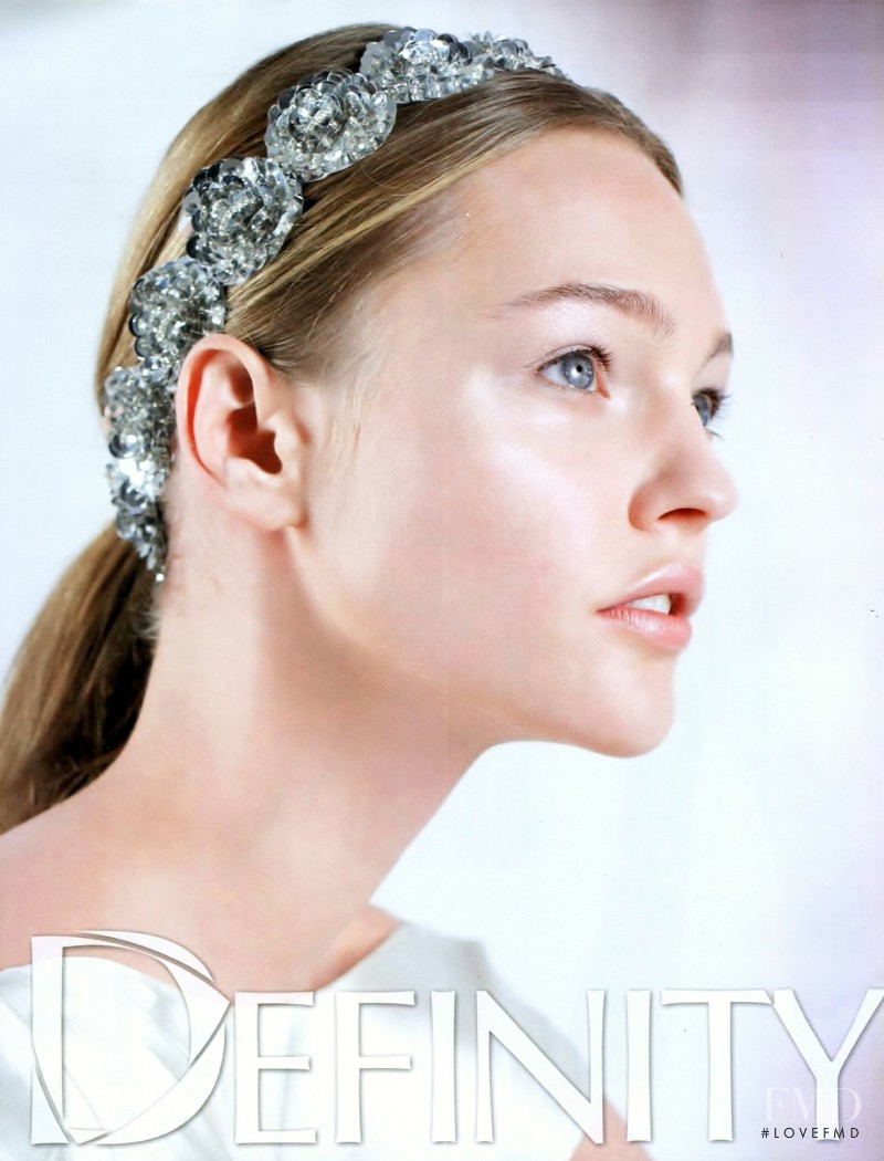 Sasha Pivovarova featured in  the Olay advertisement for Spring/Summer 2008