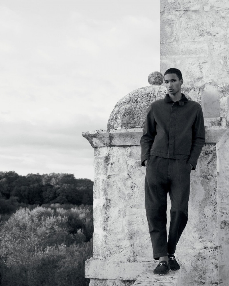 Joshua Seth featured in  the Tod\'s advertisement for Pre-Spring 2023