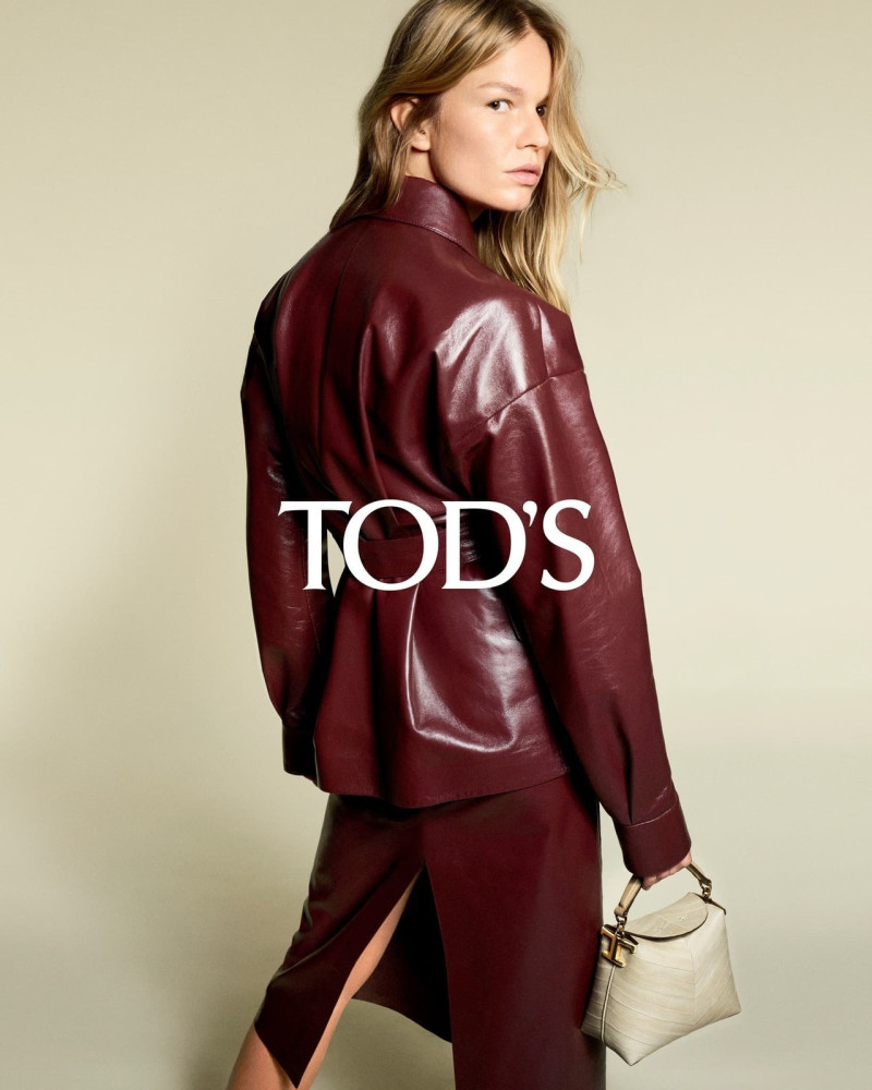Anna Ewers featured in  the Tod\'s advertisement for Pre-Spring 2023