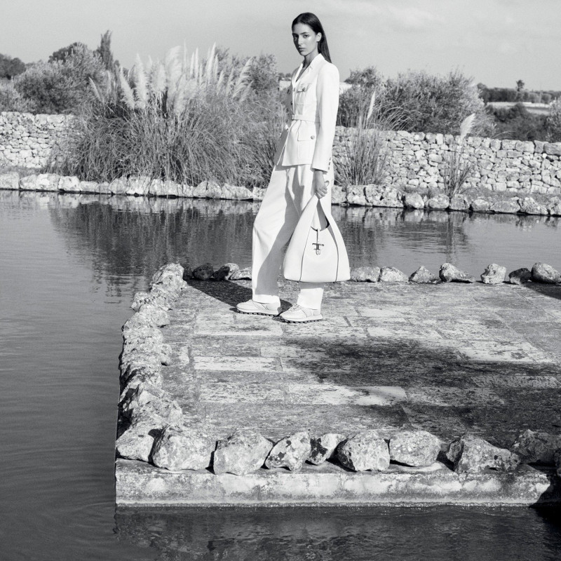 Nora Attal featured in  the Tod\'s advertisement for Pre-Spring 2023
