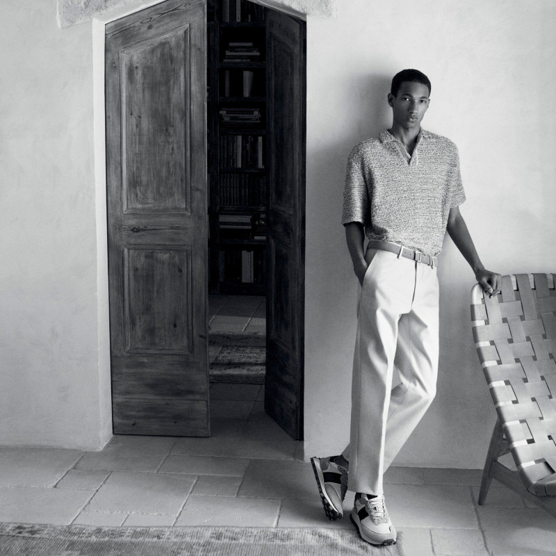 Joshua Seth featured in  the Tod\'s advertisement for Pre-Spring 2023