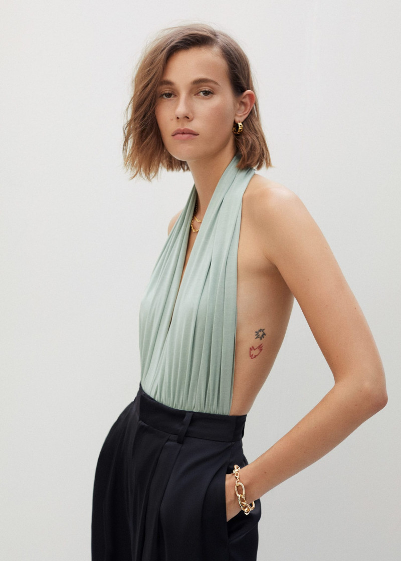 Mali Koopman featured in  the Mango Summery Fete lookbook for Summer 2019