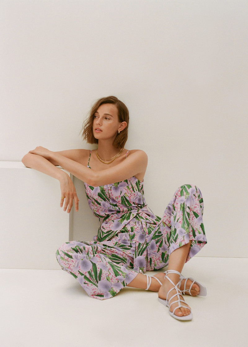 Mali Koopman featured in  the Mango Summery Fete lookbook for Summer 2019