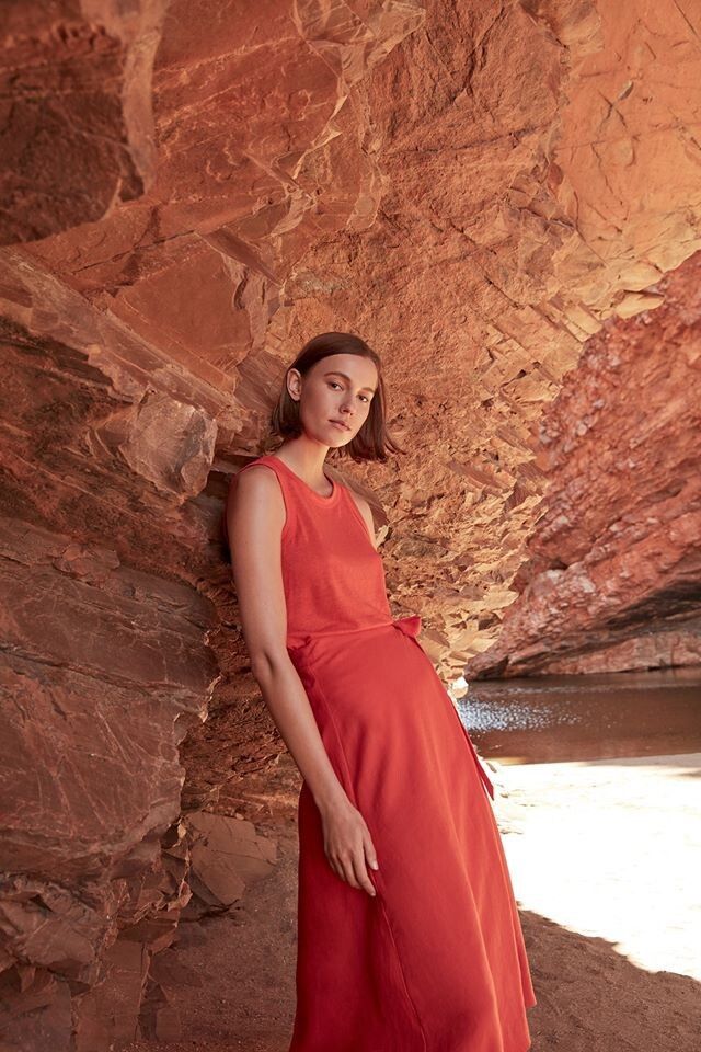 Mali Koopman featured in  the Country Road New Horizon lookbook for Summer 2019