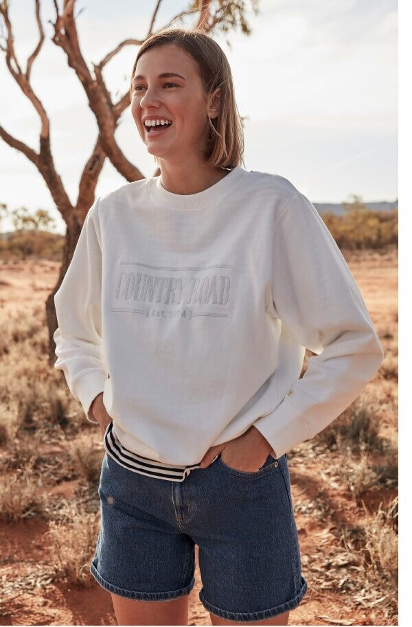 Mali Koopman featured in  the Country Road New Horizon lookbook for Summer 2019