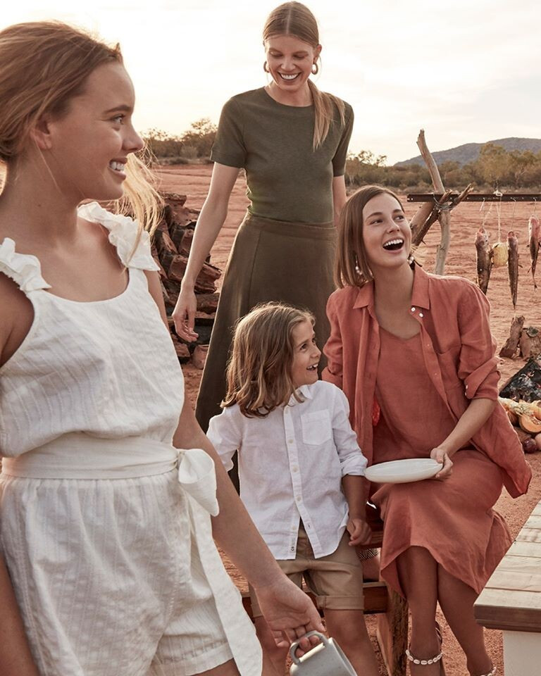 Mali Koopman featured in  the Country Road New Horizon lookbook for Summer 2019