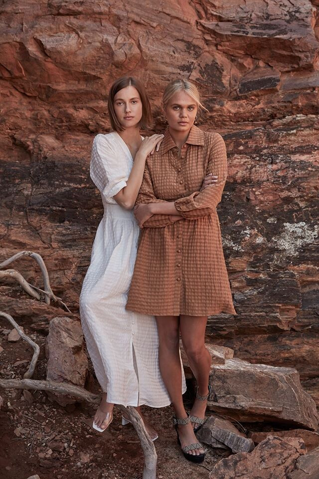 Mali Koopman featured in  the Country Road New Horizon lookbook for Summer 2019