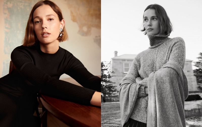 Mali Koopman featured in  the Country Road In Balance advertisement for Fall 2020