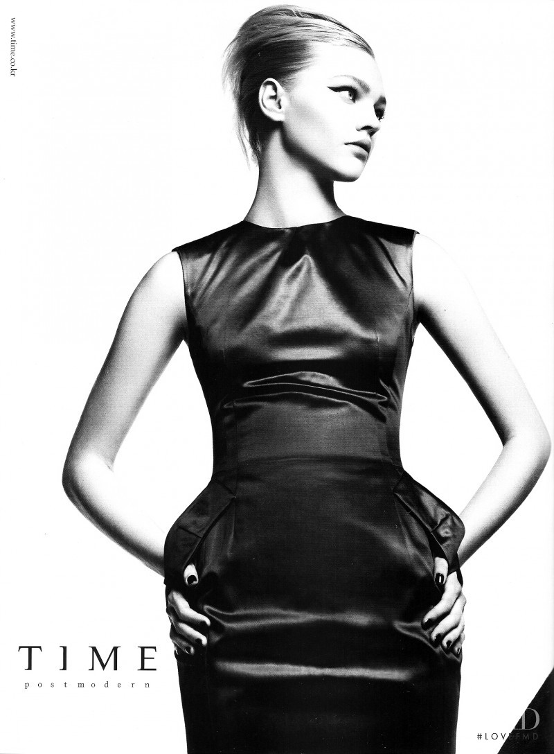 Sasha Pivovarova featured in  the Time advertisement for Autumn/Winter 2008