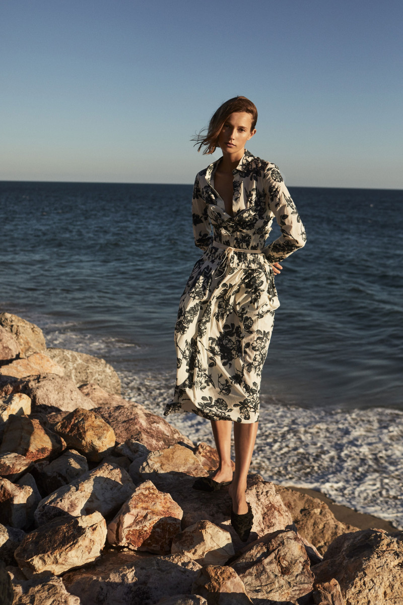 Mali Koopman featured in  the Brock Collection lookbook for Spring/Summer 2021