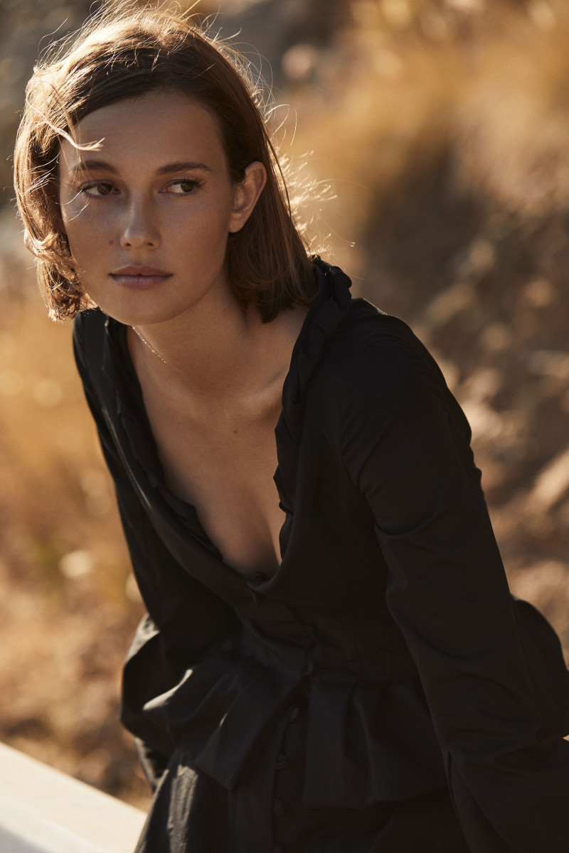 Mali Koopman featured in  the Brock Collection lookbook for Spring/Summer 2021