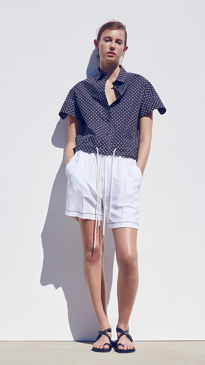 Mali Koopman featured in  the Bassike Denim lookbook for Resort 2016