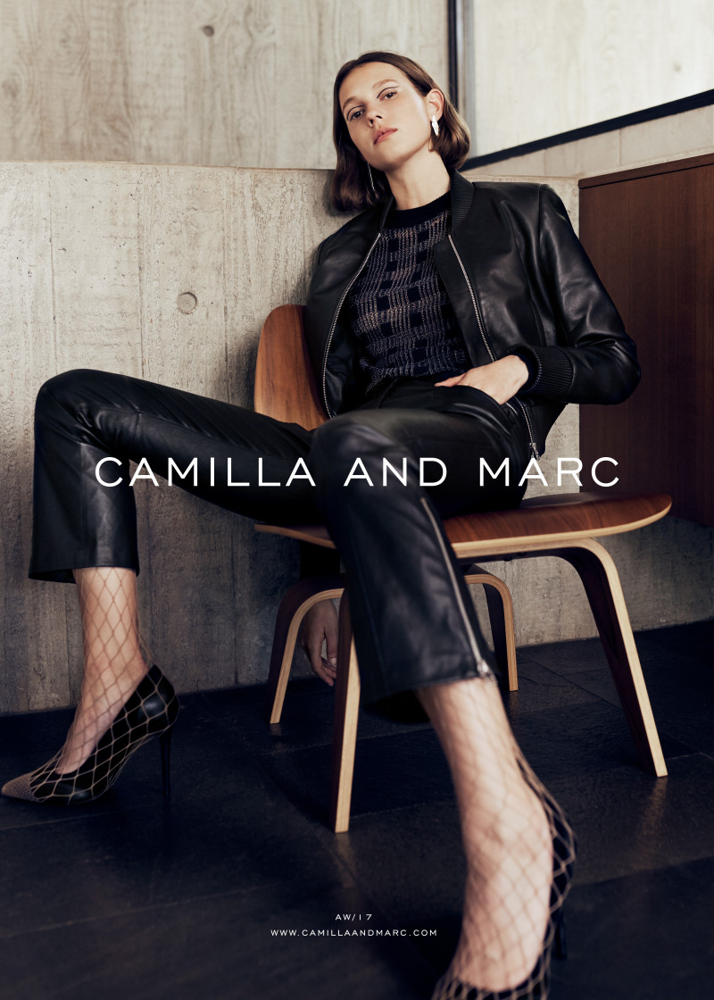 Mali Koopman featured in  the Camilla & Marc advertisement for Autumn/Winter 2017