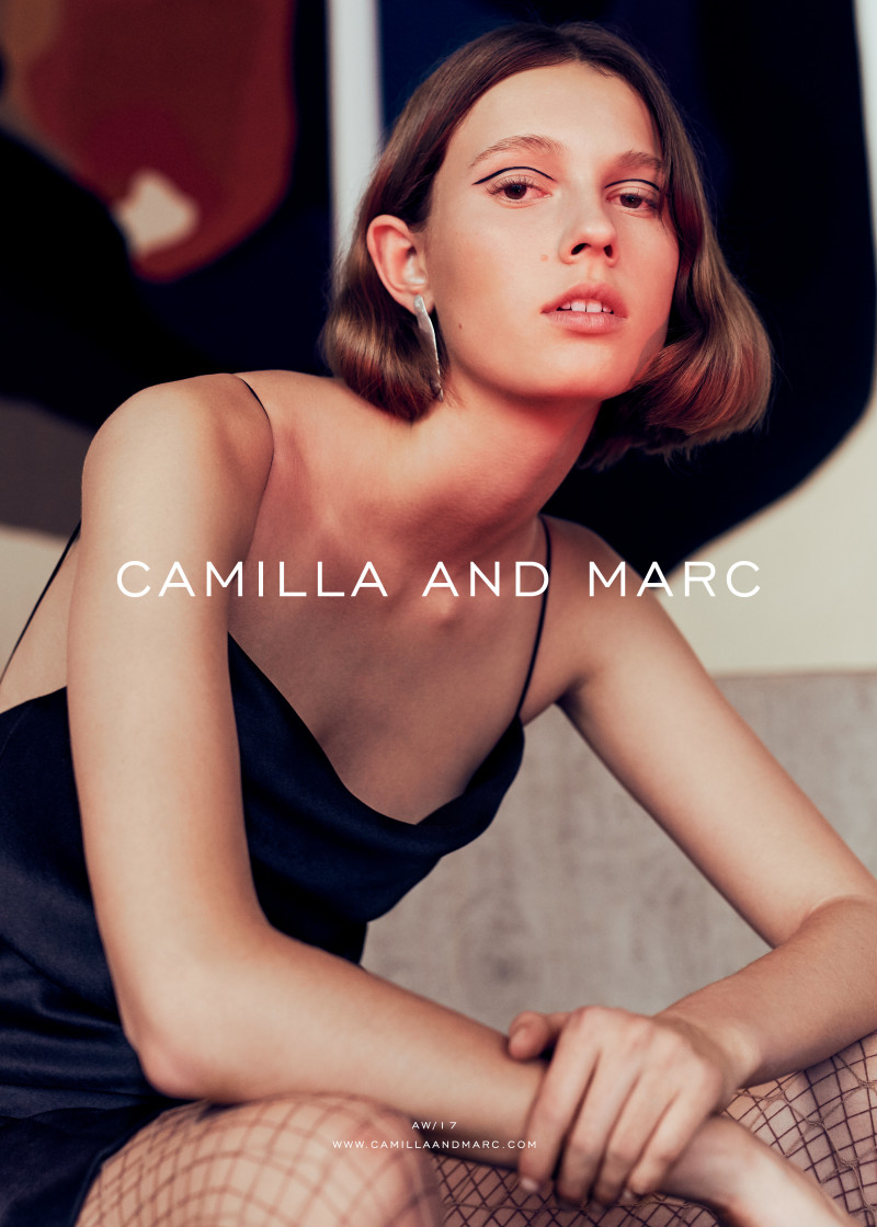 Mali Koopman featured in  the Camilla & Marc advertisement for Autumn/Winter 2017