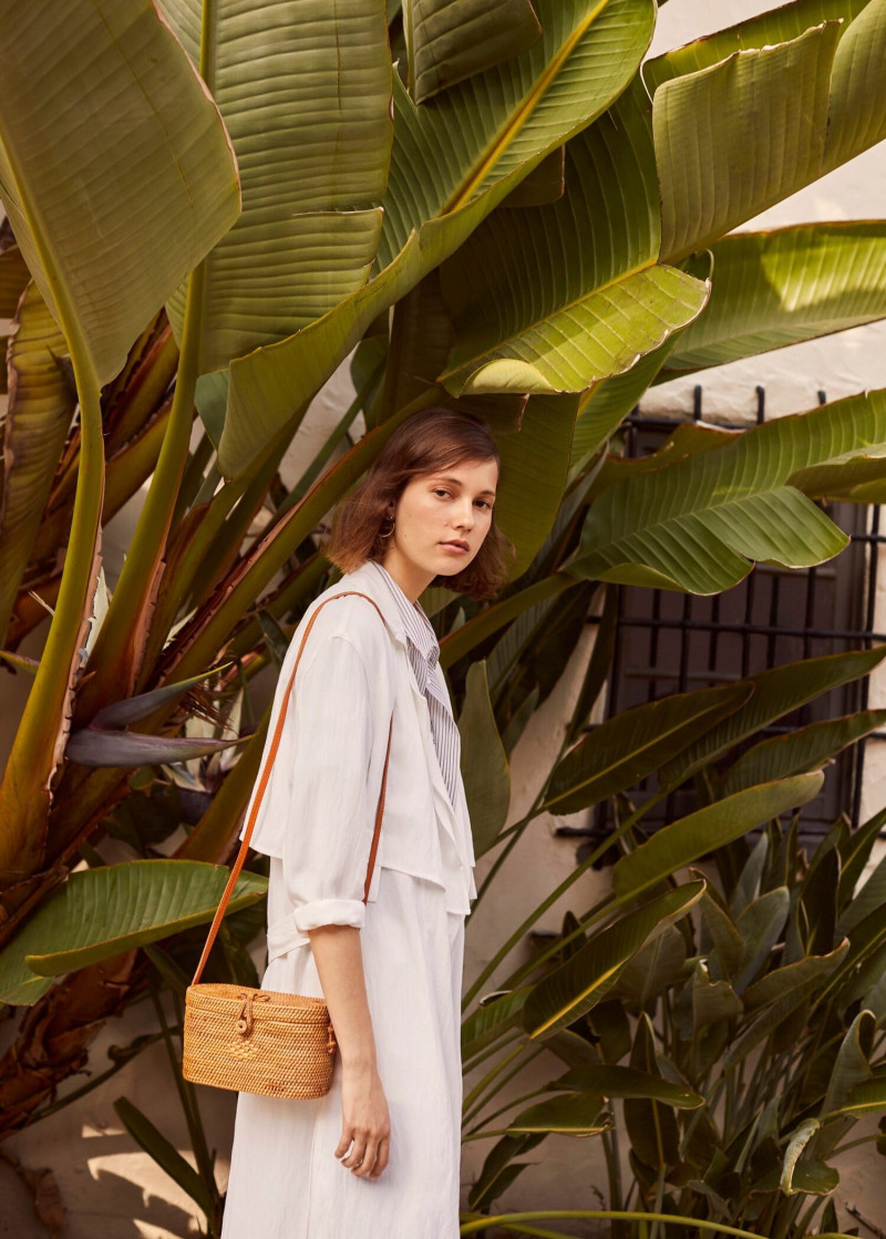 Mali Koopman featured in  the Mango Linen Capsule lookbook for Spring/Summer 2018