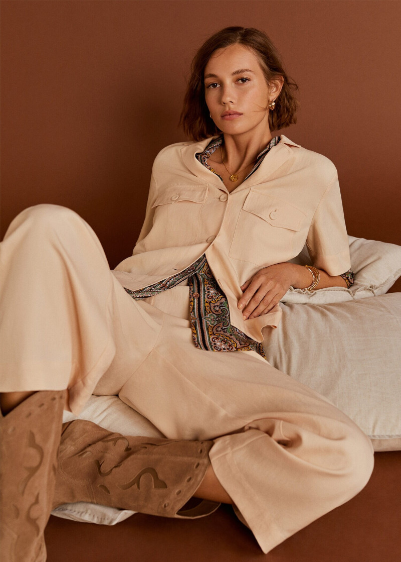 Mali Koopman featured in  the Mango lookbook for Spring 2019