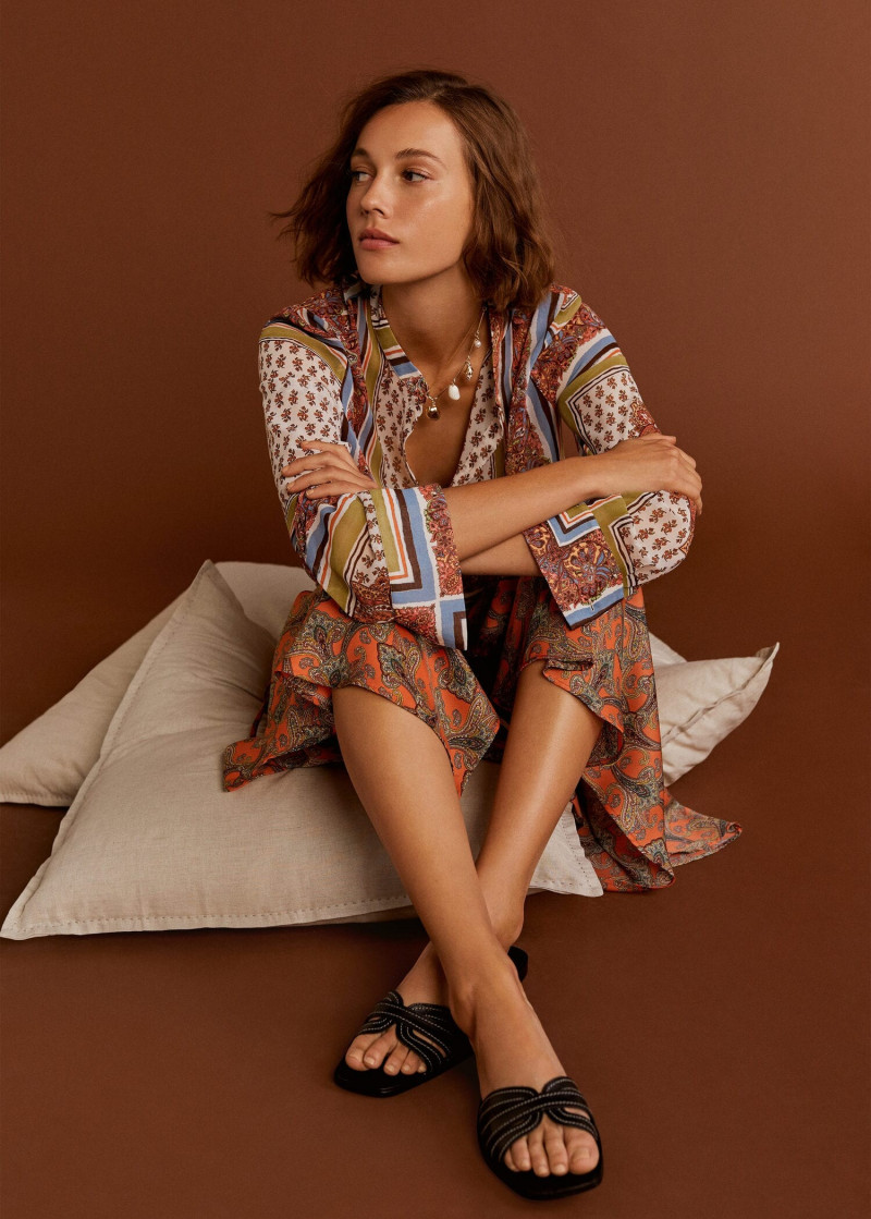 Mali Koopman featured in  the Mango lookbook for Spring 2019