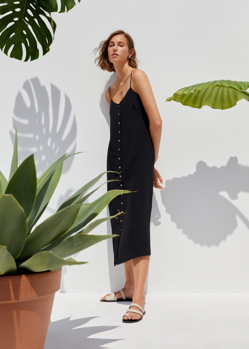 Mali Koopman featured in  the Mango New Now lookbook for Spring/Summer 2019