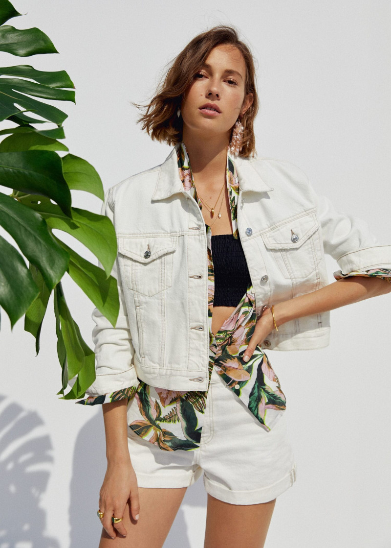 Mali Koopman featured in  the Mango New Now lookbook for Spring/Summer 2019