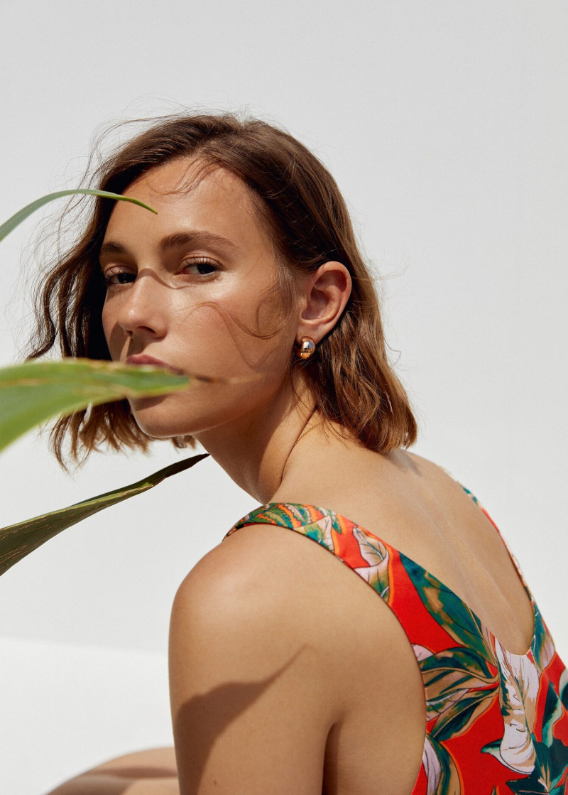 Mali Koopman featured in  the Mango New Now lookbook for Spring/Summer 2019