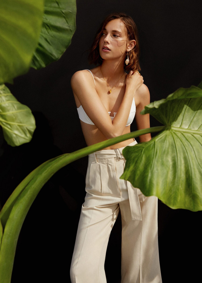 Mali Koopman featured in  the Mango New Now lookbook for Spring/Summer 2019