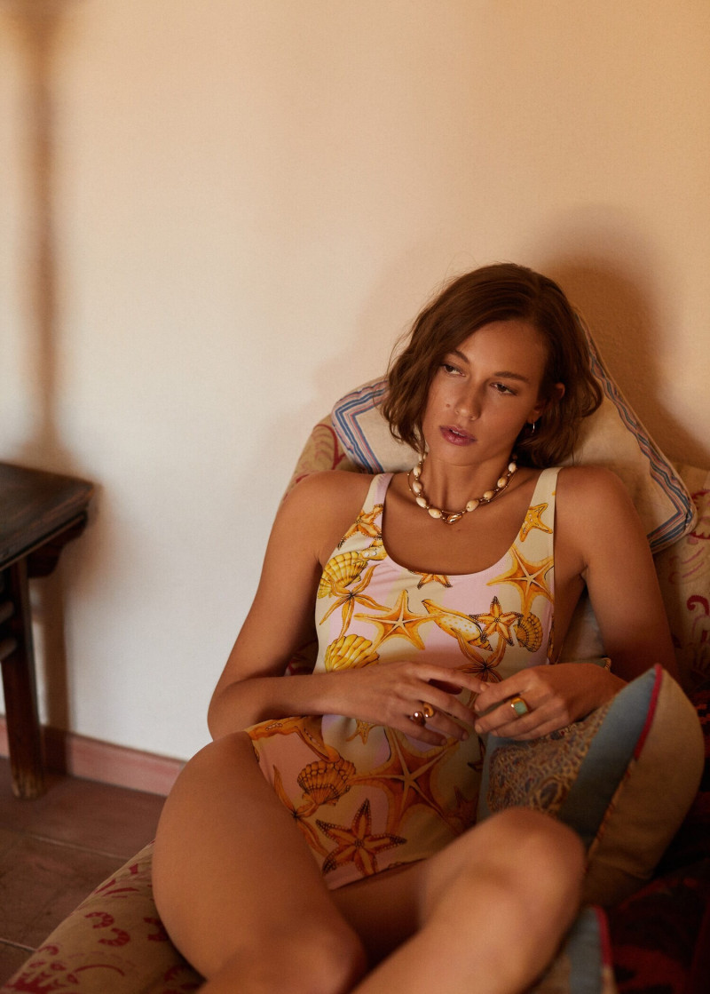 Mali Koopman featured in  the Mango Style in the Summertime lookbook for Summer 2019