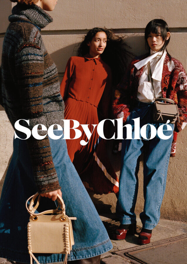 Mali Koopman featured in  the See by Chloe advertisement for Autumn/Winter 2020