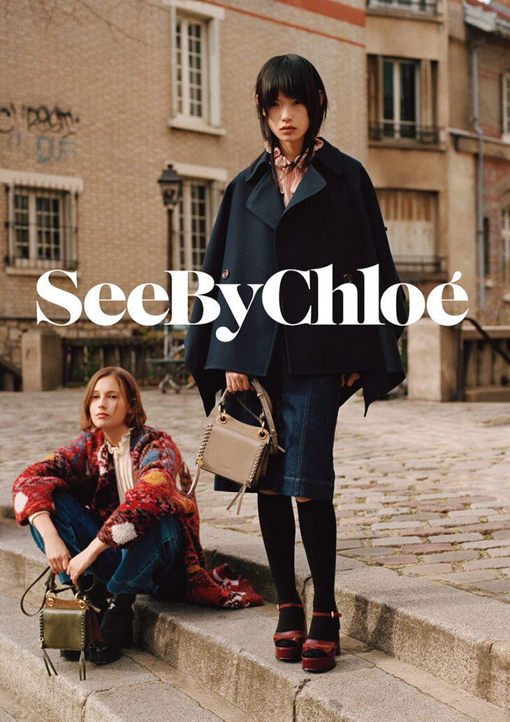 Mali Koopman featured in  the See by Chloe advertisement for Autumn/Winter 2020