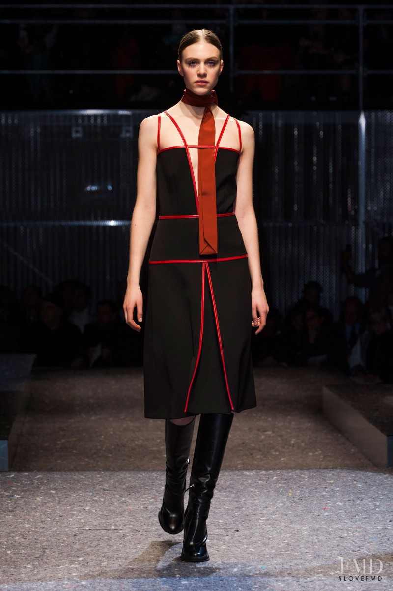 Hedvig Palm featured in  the Prada fashion show for Autumn/Winter 2014