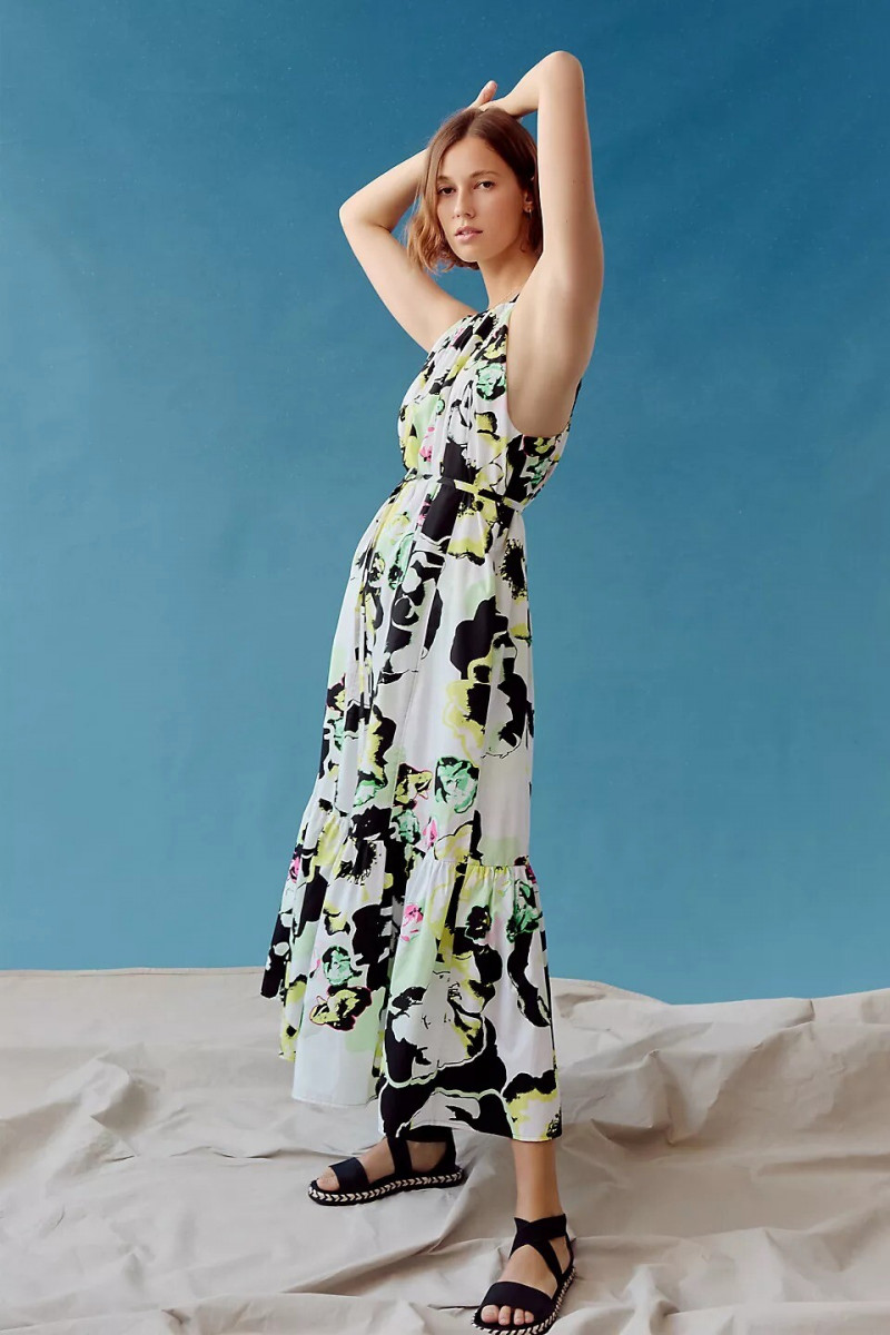 Mali Koopman featured in  the Peter Som x Anthropologie lookbook for Spring/Summer 2021
