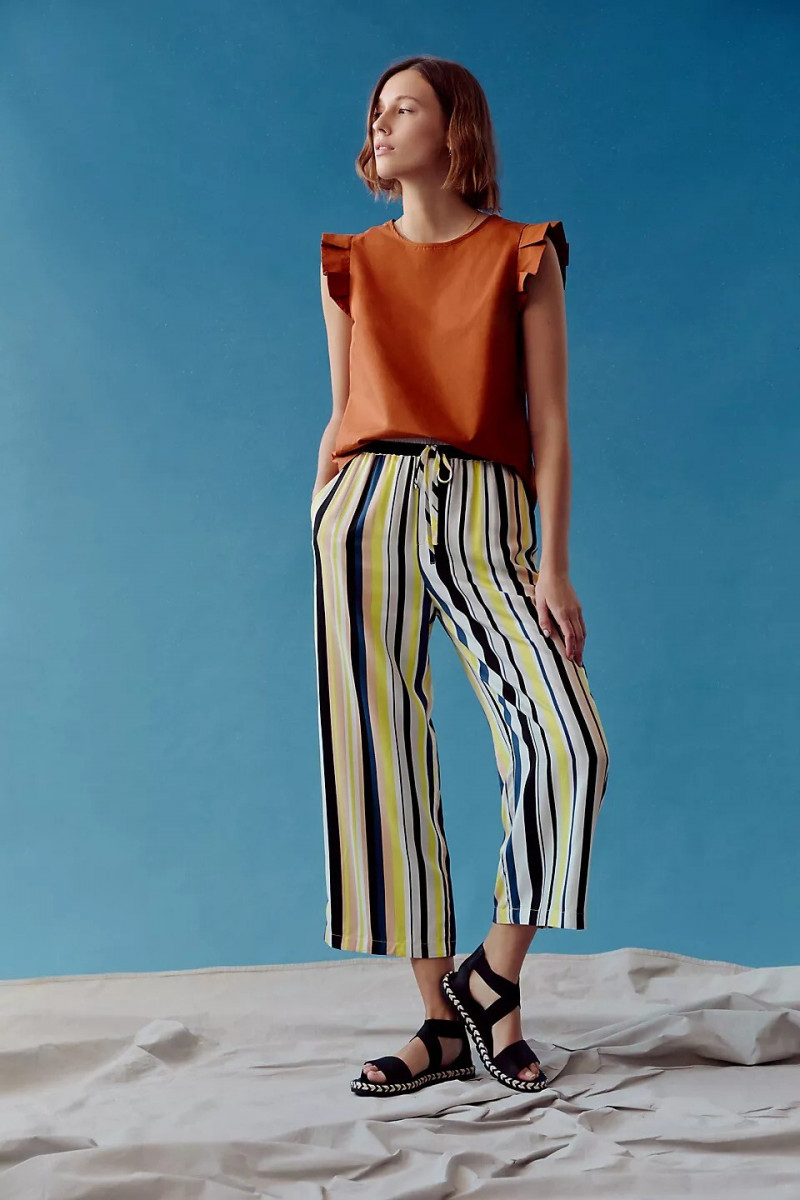 Mali Koopman featured in  the Peter Som x Anthropologie lookbook for Spring/Summer 2021