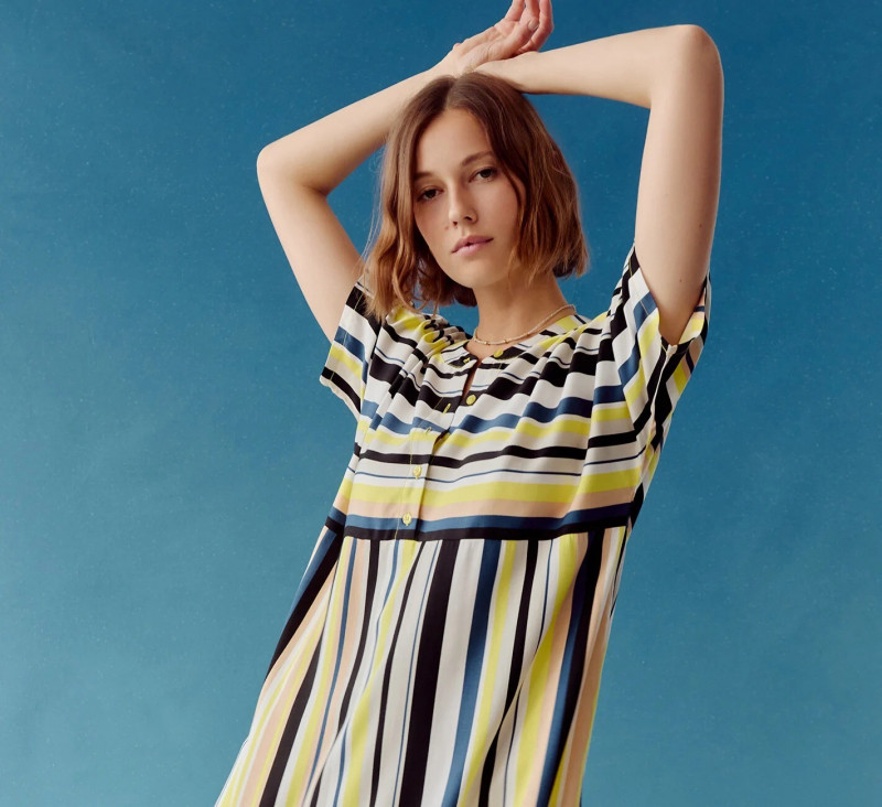 Mali Koopman featured in  the Peter Som x Anthropologie lookbook for Spring/Summer 2021