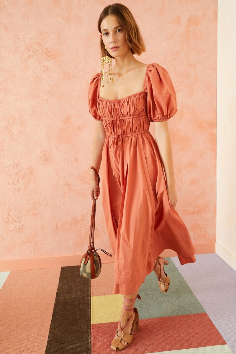 Mali Koopman featured in  the Ulla Johnson lookbook for Spring/Summer 2021