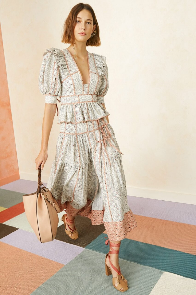 Mali Koopman featured in  the Ulla Johnson lookbook for Spring/Summer 2021