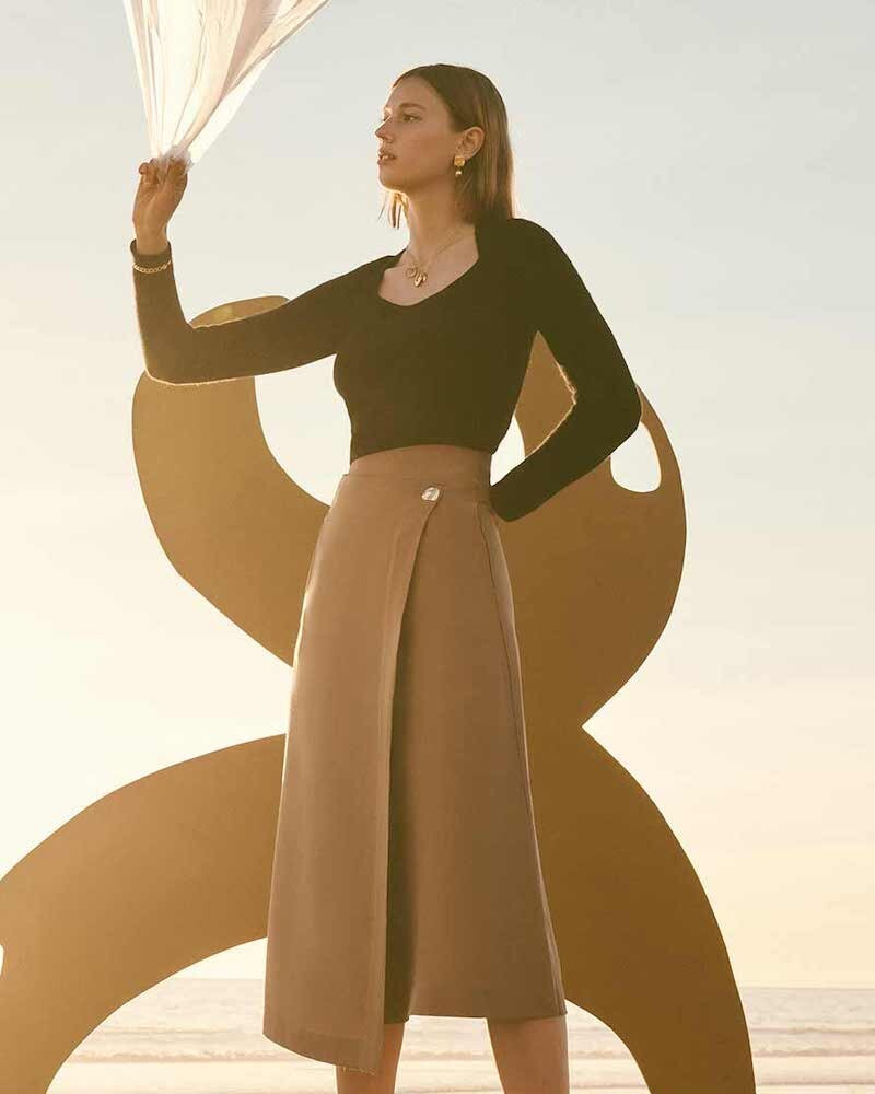 Mali Koopman featured in  the Shopbop lookbook for Spring 2021