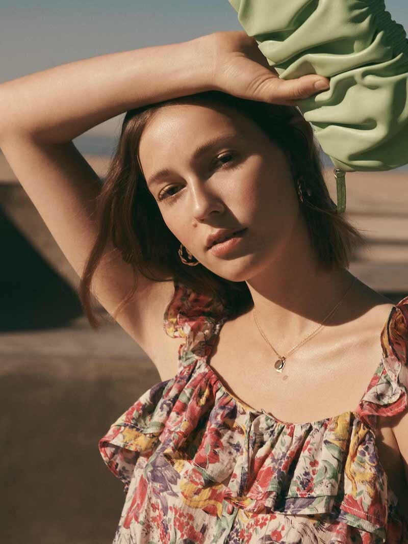 Mali Koopman featured in  the Shopbop lookbook for Spring 2021