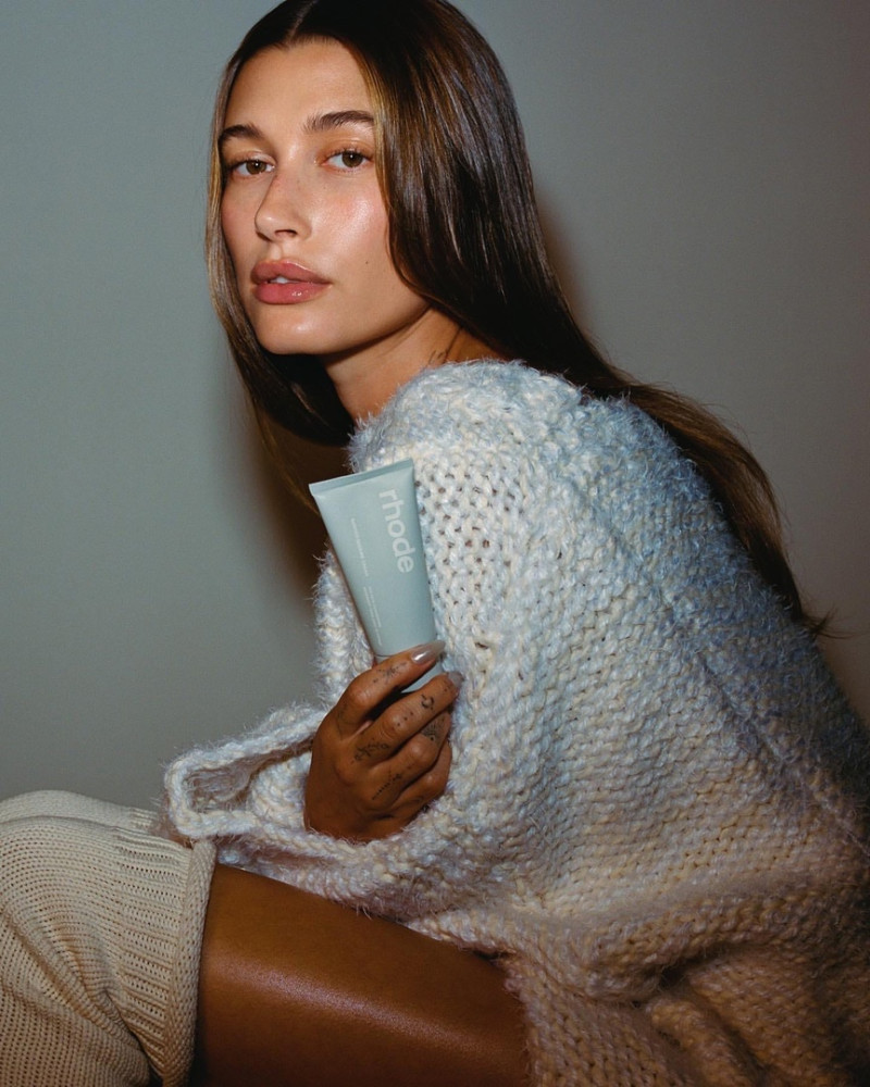 Hailey Baldwin Bieber featured in  the Rhode advertisement for Autumn/Winter 2022