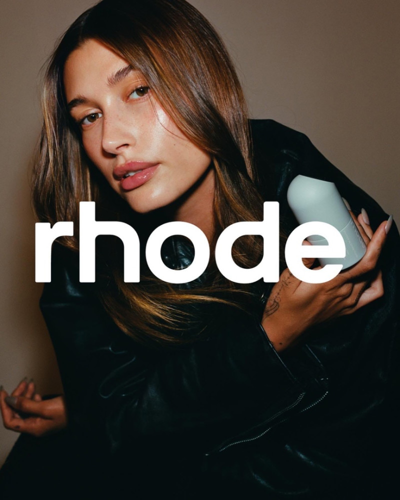 Hailey Baldwin Bieber featured in  the Rhode advertisement for Autumn/Winter 2022