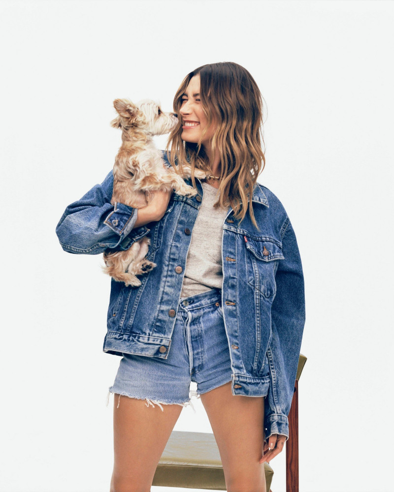 Hailey Baldwin Bieber featured in  the Levi’s 501 advertisement for Summer 2021